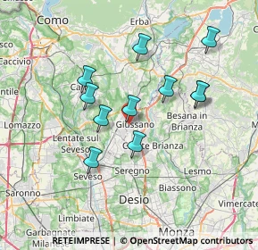 Mappa Via Camillo Benso Cavour, 20833 Giussano MB, Italia (6.31)