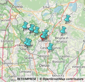 Mappa Via A. Elli, 20833 Giussano MB, Italia (5.28364)