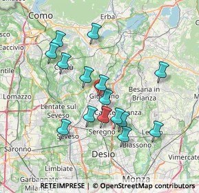 Mappa Via Camillo Benso Cavour, 20833 Giussano MB, Italia (6.636)