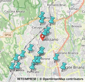 Mappa Via Camillo Benso Cavour, 20833 Giussano MB, Italia (2.17706)