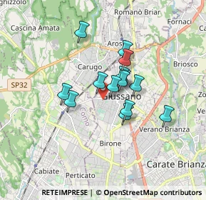 Mappa Via Camillo Benso Cavour, 20833 Giussano MB, Italia (1.19357)