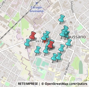Mappa Via Camillo Benso Cavour, 20833 Giussano MB, Italia (0.3225)