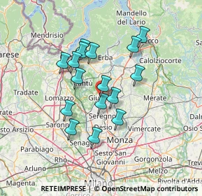 Mappa Via Camillo Benso Cavour, 20833 Giussano MB, Italia (11.41563)