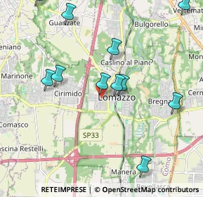 Mappa Via Monte Cervino, 22074 Lomazzo CO, Italia (2.24091)