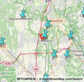 Mappa Via Monte Cervino, 22074 Lomazzo CO, Italia (6.964)