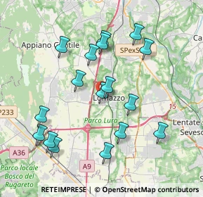 Mappa Via Monte Cervino, 22074 Lomazzo CO, Italia (3.85294)