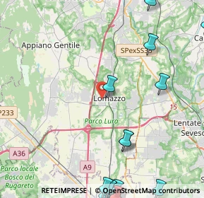 Mappa Via Monte Cervino, 22074 Lomazzo CO, Italia (7.0675)