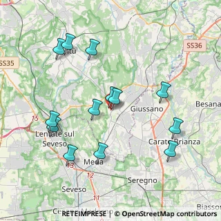 Mappa Via Francesco Petrarca, 22066 Mariano Comense CO, Italia (4.03769)