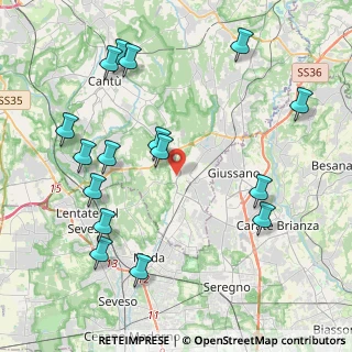 Mappa Via Francesco Petrarca, 22066 Mariano Comense CO, Italia (4.76563)