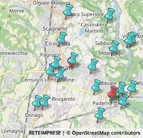 Mappa Piazza Giulio Prinetti, 23807 Merate LC, Italia (2.3435)