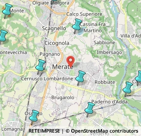 Mappa Via Giovanni XXIII Papa, 23807 Merate LC, Italia (3.22727)