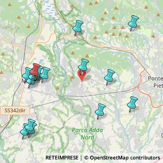 Mappa Via Carlo Gerolamo Conti, 24030 Carvico BG, Italia (5.37412)