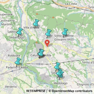 Mappa Via Carlo Gerolamo Conti, 24030 Carvico BG, Italia (2.08818)