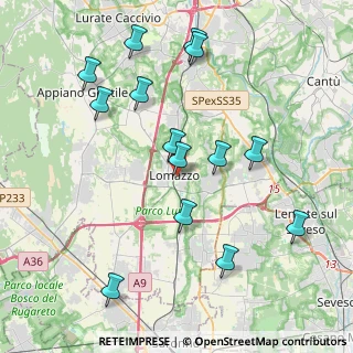 Mappa Via degli Arconati, 22074 Lomazzo CO, Italia (4.25714)