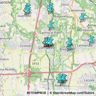 Mappa Via degli Arconati, 22074 Lomazzo CO, Italia (2.206)