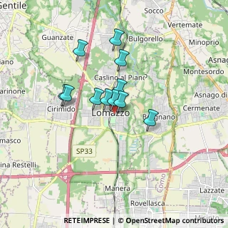 Mappa Via degli Arconati, 22074 Lomazzo CO, Italia (1.23273)