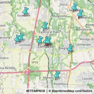 Mappa Via della Pace, 22074 Lomazzo CO, Italia (2.21364)