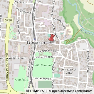 Mappa Via della Pace, 5, 22074 Lomazzo, Como (Lombardia)