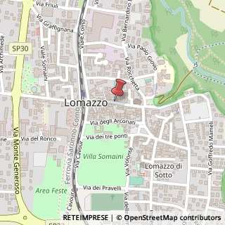 Mappa Via pace 1, 22074 Lomazzo, Como (Lombardia)