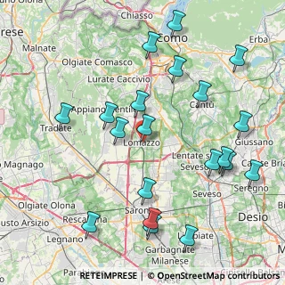 Mappa Via degli Arconati, 22074 Lomazzo CO, Italia (9.326)