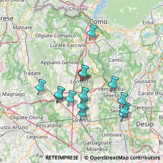 Mappa Via degli Arconati, 22074 Lomazzo CO, Italia (6.98786)