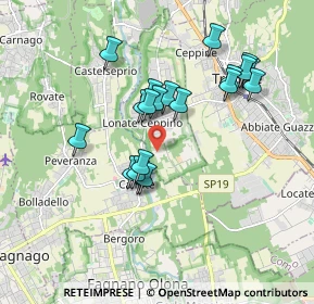 Mappa Via dei Pettirossi, 21050 Lonate Ceppino VA, Italia (1.6085)