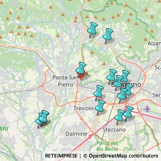 Mappa Via Amilcare Ponchielli, 24030 Mozzo BG, Italia (4.68)