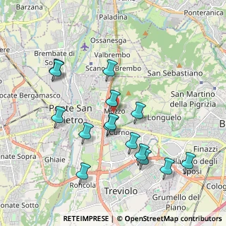 Mappa Via Amilcare Ponchielli, 24030 Mozzo BG, Italia (1.95133)