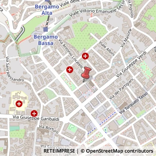 Mappa Via Giovanni e Rodolfo Zelasco,  18, 24122 Bergamo, Bergamo (Lombardia)