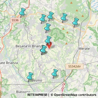 Mappa Via Cesare Cantù, 23873 Missaglia LC, Italia (4.21455)