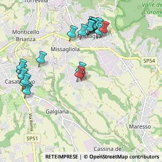 Mappa Via Cesare Cantù, 23873 Missaglia LC, Italia (1.234)