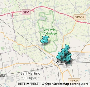 Mappa Via Muson, 31030 Castello di Godego TV, Italia (3.96611)