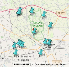 Mappa Via Muson, 31030 Castello di Godego TV, Italia (4.51875)