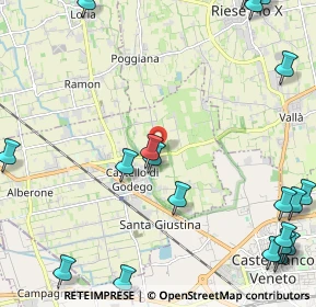 Mappa Via Muson, 31030 Castello di Godego TV, Italia (3.269)