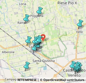 Mappa Via Muson, 31030 Castello di Godego TV, Italia (2.37813)