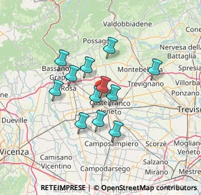 Mappa Via Muson, 31030 Castello di Godego TV, Italia (10.28833)
