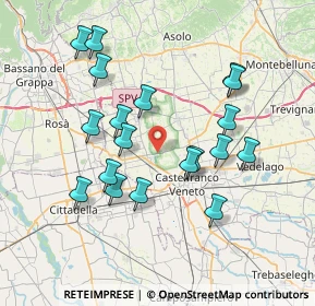 Mappa Via Muson, 31030 Castello di Godego TV, Italia (7.16579)