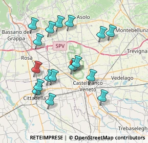 Mappa Via Muson, 31030 Castello di Godego TV, Italia (7.58412)