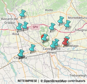 Mappa Via Muson, 31030 Castello di Godego TV, Italia (7.30857)