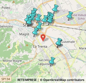 Mappa Via Don F. Regretti, 36015 Schio VI, Italia (1.853)