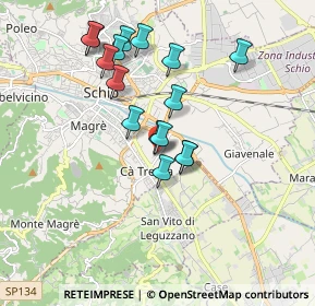 Mappa Via Don F. Regretti, 36015 Schio VI, Italia (1.615)