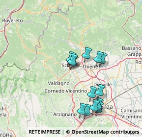 Mappa Via Don F. Regretti, 36015 Schio VI, Italia (13.85538)