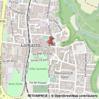 Mappa Via della Pace, 3b, 22074 Lomazzo, Como (Lombardia)