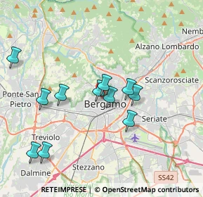 Mappa Via Don Carlo Botta, 24122 Bergamo BG, Italia (3.49545)