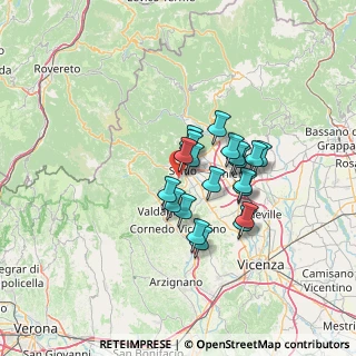 Mappa Via Palazzina, 36015 Schio VI, Italia (9.945)