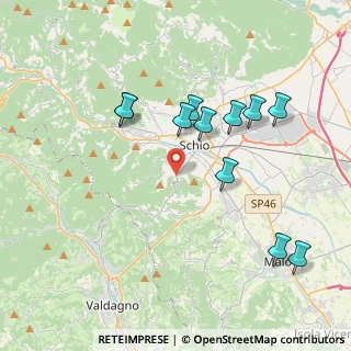 Mappa Via Palazzina, 36015 Schio VI, Italia (3.85455)
