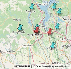 Mappa 28019 Borgomanero NO, Italia (12.7125)