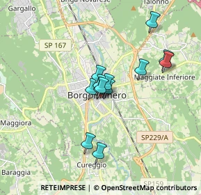 Mappa Via V. Tornielli, 28019 Borgomanero NO, Italia (1.25385)