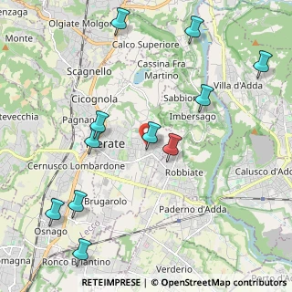 Mappa Largo San Leopoldo Mandic, 23900 Merate LC, Italia (2.46545)