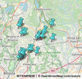 Mappa 23900 Merate LC, Italia (7.111)